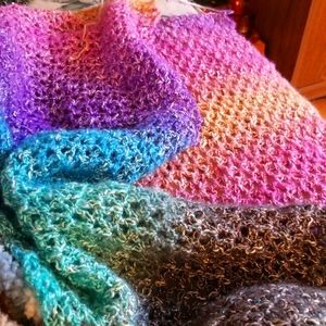 Handmade crochet scarf